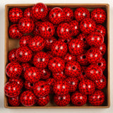 20Pcs Halloween Spider Web Wooden Beads DIY Decorations Crafts