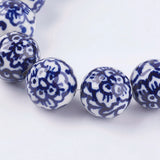 20Pcs Porcelain Beads Chinese Ceramic Spacer for Bracelet DIY Jewelry Making