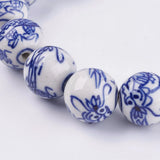 20Pcs Porcelain Beads Chinese Ceramic Spacer for Bracelet DIY Jewelry Making