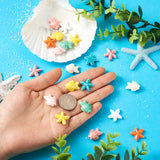 20Pcs Ceramic Fish Starfish Beads Porcelain Charms For DIY Jewelry