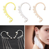 20Pcs Ear Cuff Wrap Chain Tassel Earrings DIY Dangle Ear Jewelry