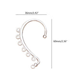 20Pcs Ear Cuff Wrap Tassel Drop Earrings DIY Ear Crawler Earrings