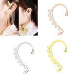 20Pcs Ear Cuff Wrap Chain Tassel Earrings DIY Dangle Ear Jewelry