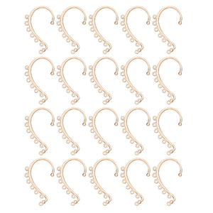 20Pcs Ear Cuff Wrap Chain Tassel Earrings DIY Dangle Ear Jewelry