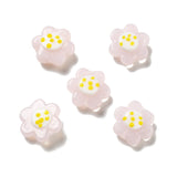 20Pcs Multicolor Lampwork Flower Spacer Beads For Jewelry Making