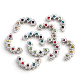 20Pcs Heart Floating Locket Window Plate Charms for 30mm Locket Necklaces