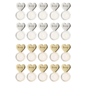 20Pc Heart Earring Lifters Adjustable Ear Lobe Support Backs