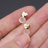 20Pc Heart Earring Lifters Adjustable Ear Lobe Support Backs