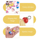 20Pcs Dessert Charms Cup Cake Pendants for Jewelry Making DIY