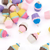 20Pcs Dessert Charms Cup Cake Pendants for Jewelry Making DIY