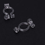 20Pcs Invisible Clip-on Earring Converters for Non Pierced Ears Jewelry Findings