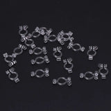 20Pcs Invisible Clip-on Earring Converters for Non Pierced Ears Jewelry Findings
