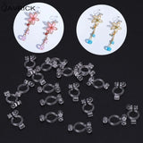 20Pcs Clip-on Earring Converters for Non Pierced Ears