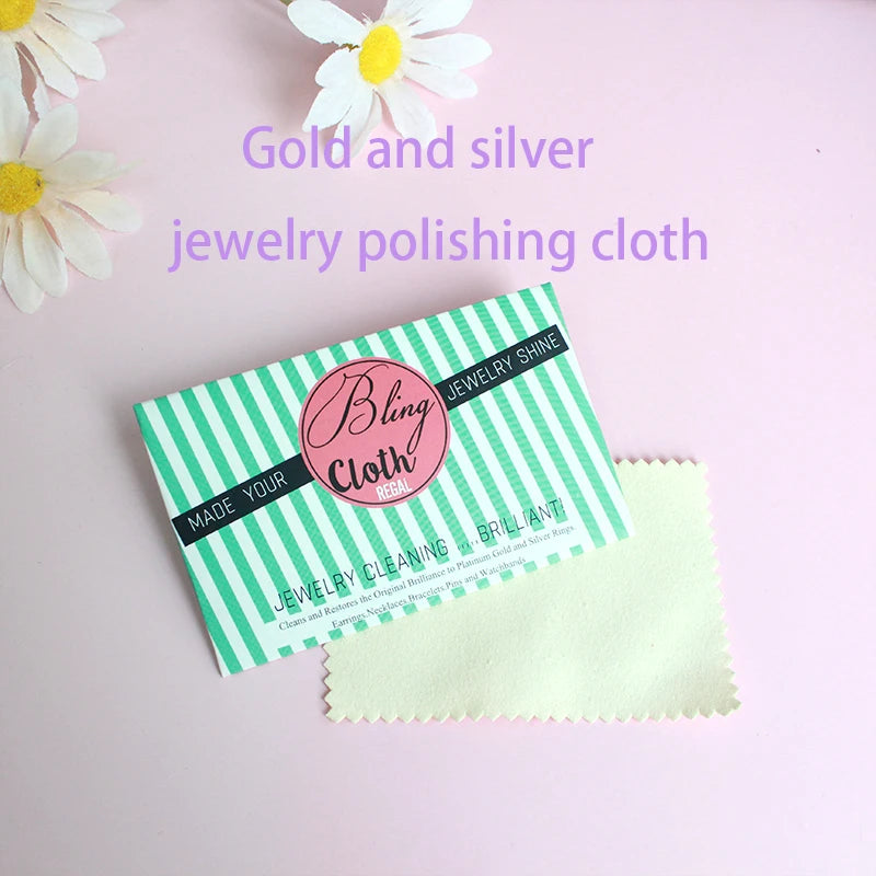 20Pcs Jewelry Polishing Cloth Silver Necklace Oxidation Polishing Tool