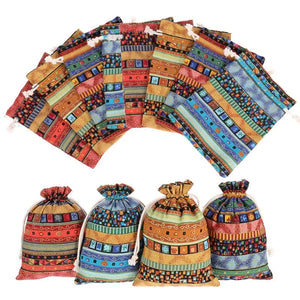 20Pcs Jewelry Pouches Drawstring Jute Sacks for Wedding, Party, Birthday