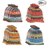 20Pcs Jewelry Pouches Drawstring Jute Sacks for Wedding, Party, Birthday