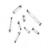 20Pcs 14-35mm Stainless Steel Safety Pins Brooch Clip Base DIY Jewelry Making