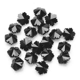 20Pcs 14mm Snowflower Glass Pendants Beads Vertical Hole DIY Jewelry Making