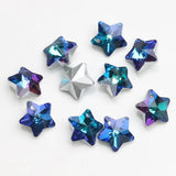 20Pcs 14mm Crystal Star Charms Glass Beads for Jewelry Making