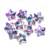 20Pcs 14mm Crystal Star Charms Glass Beads for Jewelry Making