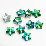 20Pcs 14mm Crystal Star Charms Glass Beads for Jewelry Making
