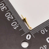 20Pcs 16mm*3mm 18K Gold-Plated Pearl Hanger Pendant Jewelry Making JA0115