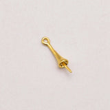 20Pcs 16mm*3mm 18K Gold-Plated Pearl Hanger Pendant Jewelry Making JA0115
