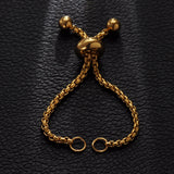 20Pcs 4.5cm/5cm Stainless Steel Box Chain Slider Extender Chain 1.8mm