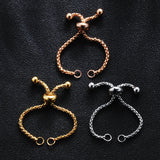 20Pcs 4.5cm/5cm Stainless Steel Box Chain Slider Extender Chain 1.8mm