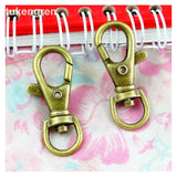 20Pcs Antique Bronze K Lobster Clasps Key Hook Keychain DIY Jewelry Accessories