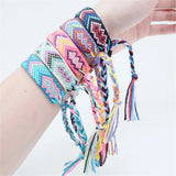 Bohemian Cotton Rope Bracelets Men Women Ethnic Anklet Jewelry
