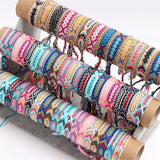 Bohemian Cotton Rope Bracelets Men Women Ethnic Anklet Jewelry