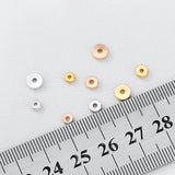 20Pcs Brass 18K Plated Round Beads for DIY Jewelry Making