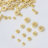 20Pcs Brass 18K Plated Round Beads for DIY Jewelry Making
