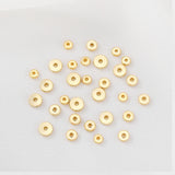 20Pcs Brass 18K Plated Round Beads for DIY Jewelry Making