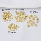 20Pcs Brass 18K Plated Round Beads for DIY Jewelry Making