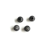 20Pcs/Lot 8mm Zirconia Pave Beads Jewelry Making Accessory