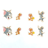 20Pcs Cats And Mouse Enamel Charms For Jewelry Making DIY Craft