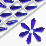 20Pcs Clear 8x20mm Crystal Drop Pendant Glass Teardrop DIY Beads Jewelry Making