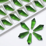 20Pcs Clear 8x20mm Crystal Drop Pendant Glass Teardrop DIY Beads Jewelry Making