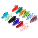 20Pcs Clear 8x20mm Crystal Drop Pendant Glass Teardrop DIY Beads Jewelry Making