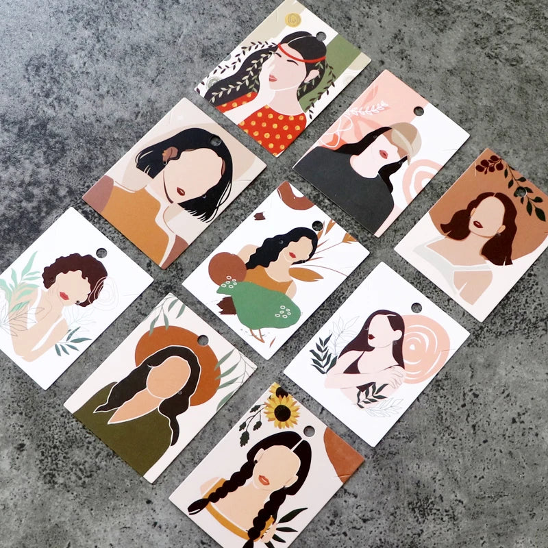 20Pcs/Lot Earrings Necklace Display Cards Jewelry Packaging Hang Tag 6x8cm