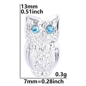 Enamel Animal Dragonfly Butterfly Floating Charms for Women Locket Necklaces