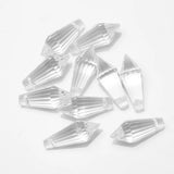 20Pcs Green Crystal Teardrop Beads 8X20MM DIY Necklace Making Charms Jewelry