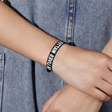 20Pcs BLM Wristband Bracelet Rubber Bangles for Men Women
