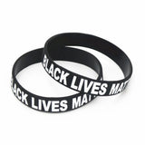 20Pcs BLM Wristband Bracelet Rubber Bangles for Men Women