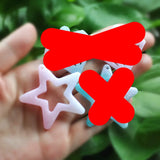 20pcs Flatback Star Resin Crafts for Necklace Pendant Keychain DIY