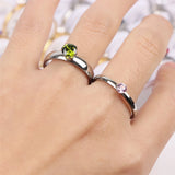 20Pcs Mix Style Zircon Stainless Steel Rings For Women