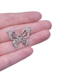20Pcs Filigree Butterfly Charms Pendant For Jewelry Making