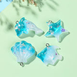 20Pcs Ocean Series Resin Charms for Earrings DIY Jewelry Making